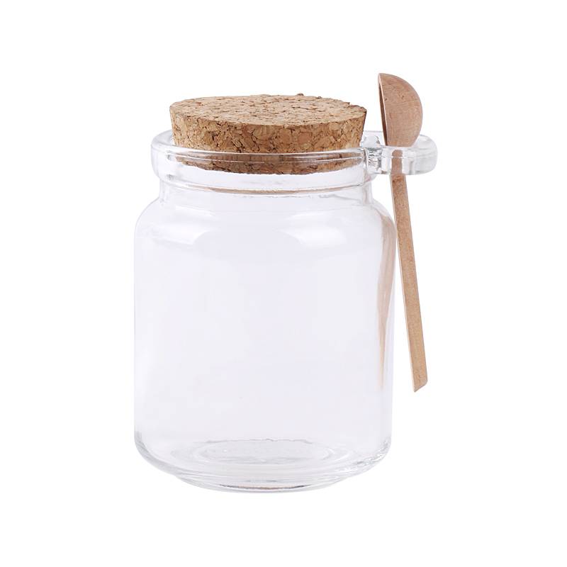 250ml glass honey jar with wooden cap and spoon Featured Image