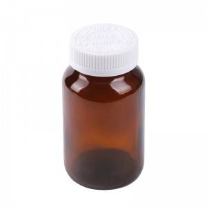 200 cc amber capsules pill packaging bottle
