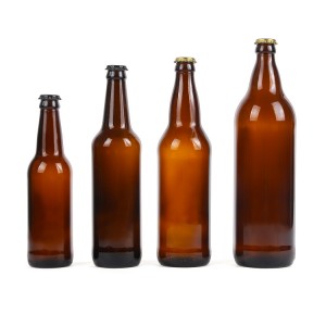 Amber beer swing top growler glass bottles