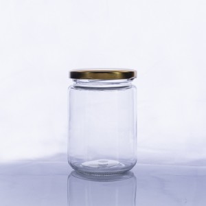 500ml glass pickle jar with metal lid