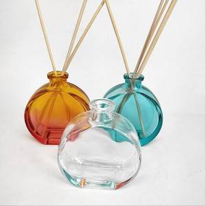 100ml flat round aroma oil glass bottle