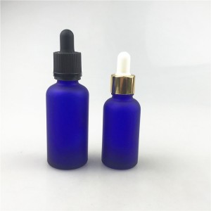Botella de vidrio de embalaje de aceite esencial azul de 10 ml