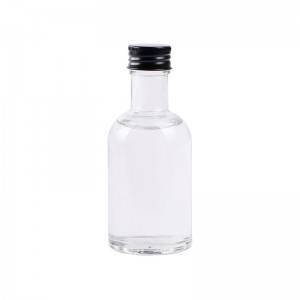 100ml rum glass bottles whisky vodka gin glass bottle with screw cap