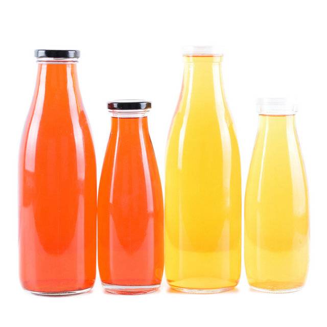 Wholesale empty glass milk bottles juice bottle Featured Image