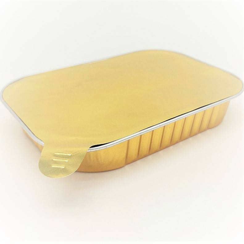 PriceList for Aluminum Foil Box - Disposable Color Coating Rectangular Aluminum Foil Container With Sealing Lid – Yutai