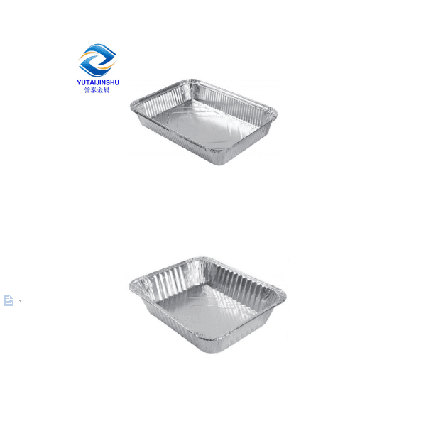Factory Promotional Wood Color Coated Aluminum Coil - Compostable Single Use Rectangle Aluminum Foil Food Containers Trays – Yutai