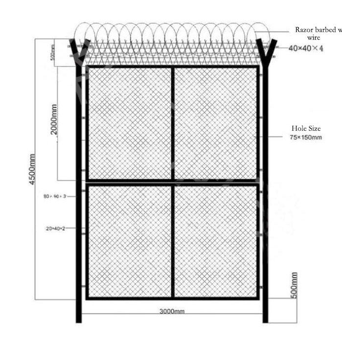 2021 New Style Anti Climb Prison Fence - 358 High Security Fence – Yeson