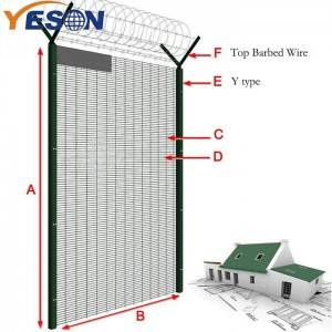 Factory Free sample Pool Security Fence - 358 Mesh Fencing Panels  – Yeson
