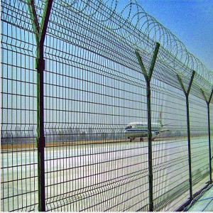 OEM Manufacturer China Curvy Welded Wire Fence Export Colorful Galvanized Welded Mesh Fence