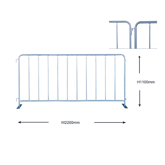 High definition Sports Field Crowd Control Barrier - China Safety Barrier Fence – Traffic Fence Barrier – YESON  – Yeson