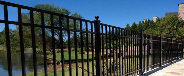 How can we prevent the wrought iron fence from rusting