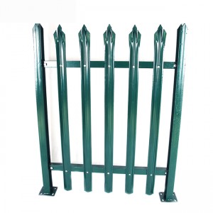 Best-Selling China Customized Size and Design Hot Dipped Galvanized Steel Palisade Wrought Iron Garden Security Fence