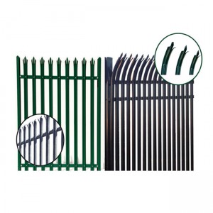 Free sample for China High Quality Powder Coated Bent Top Palisade Fencing Garden Fence Galvanized