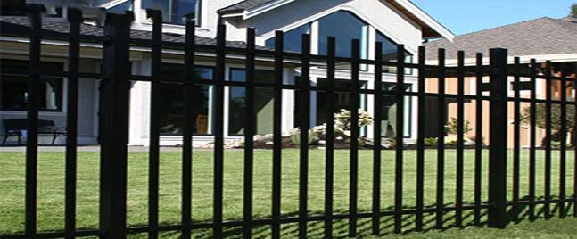 Reinforcement steps of wrought iron fence