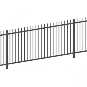 High definition China Customized Simple Design Cast Iron Fences Cheap Wrought Iron Gate