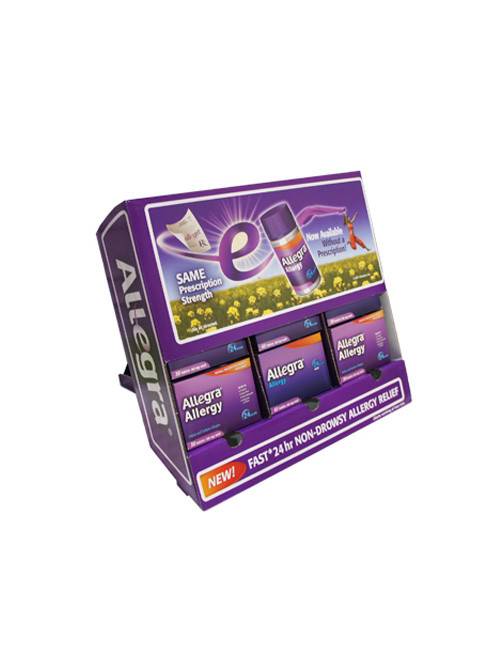 Retail Medicine Cardboard Counter Display Box,