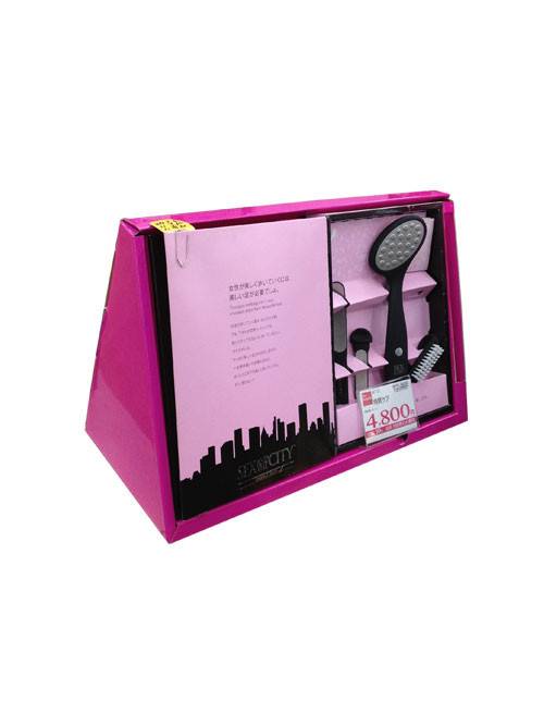 Colorful Printing Cardboard Counter Display Stand For Lipstick