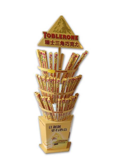 সুপারমার্কেট Ferrero পিচবোর্ড চকলেট মেঝে প্রদর্শন স্ট্যান্ড