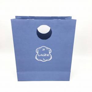 Famous OEM accepted paper wedding branded gift die cut handle craft bag custom shopping paper bag