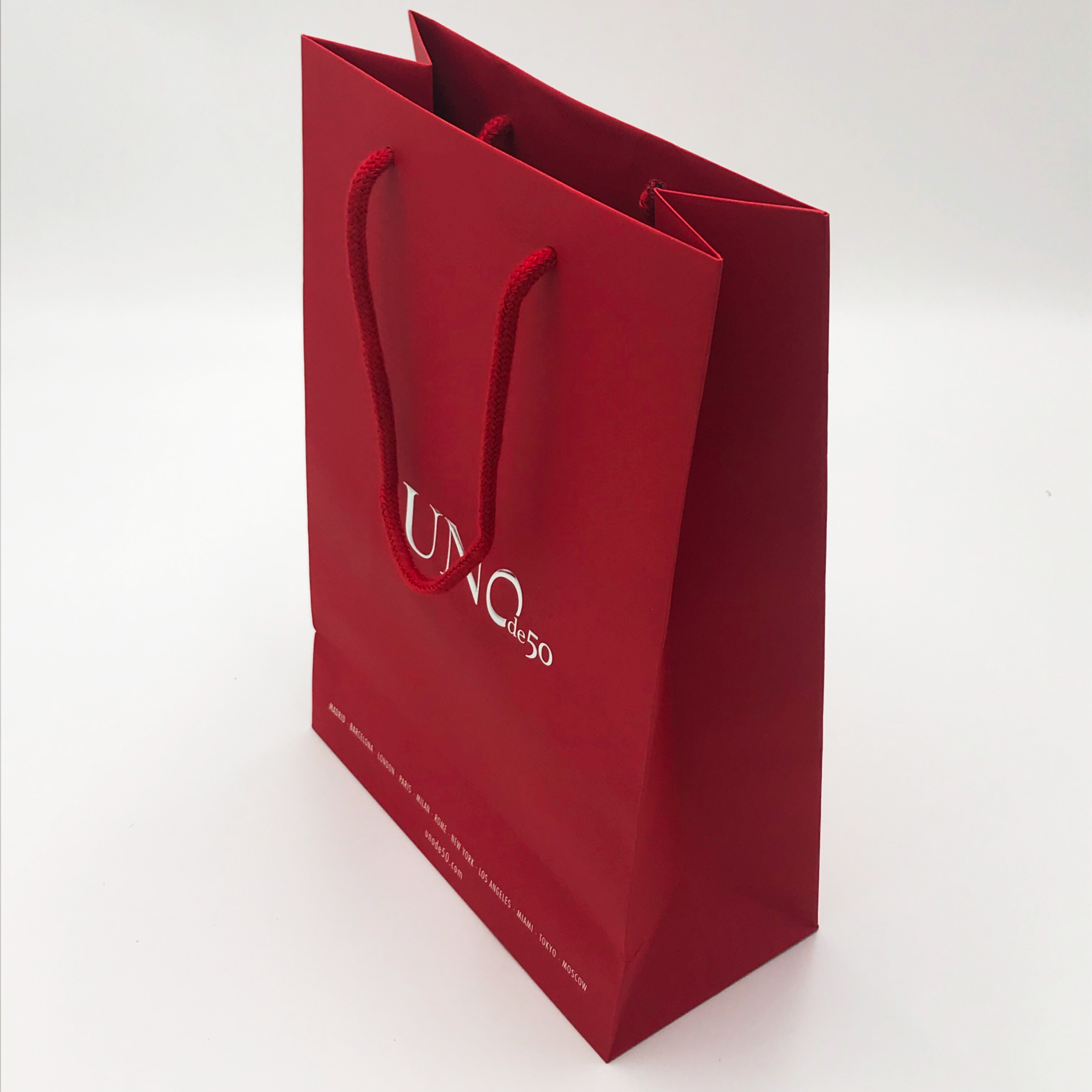 Custom Printed Gift Packaging Paper Bag With Handle