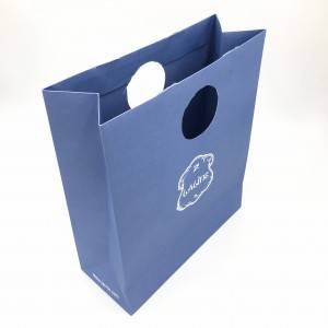 Famous OEM accepted paper wedding branded gift die cut handle craft bag custom shopping paper bag