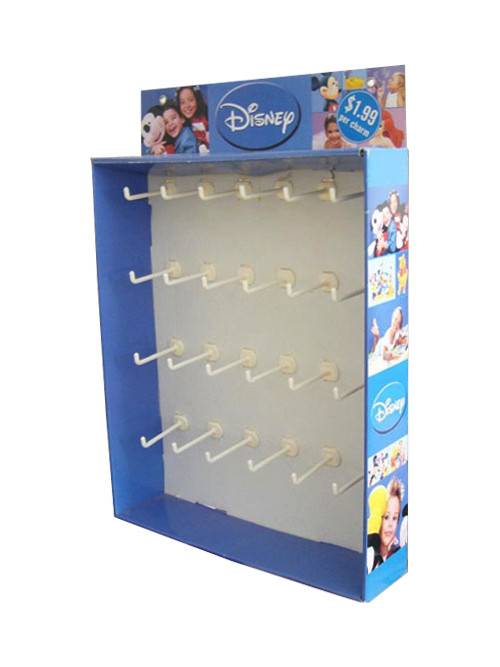 Factory Supply Pop Floor Stand Display -
  Promotion Display with Plastic Hooks – YJ Display