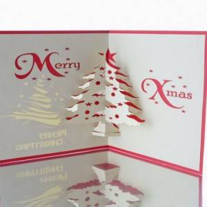 Wholesale Christmas Custom Pop Up Greeting Cards