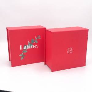 Custom foldable magnetic gift box for cosmetic