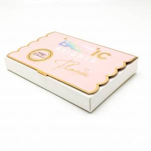 Custom size box made elegent design hot stamping cardboard paper box