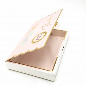 Custom size box made elegent design hot stamping cardboard paper box