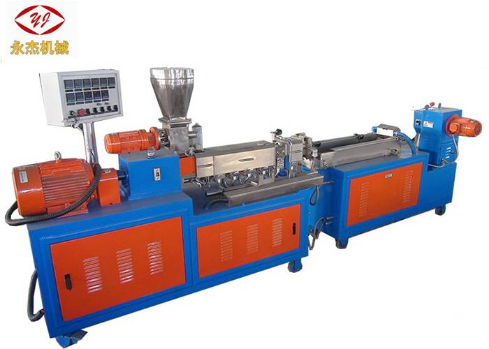 2-15kg/H 20mm Reprocessed Plastic Granules Machine , Extruder PVC Machine 7 Zones