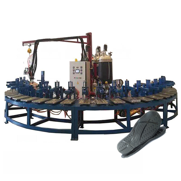 Factory Polyurethane PU Foaming Shoe Sole Plastic Injection Moulding Machine Featured Image