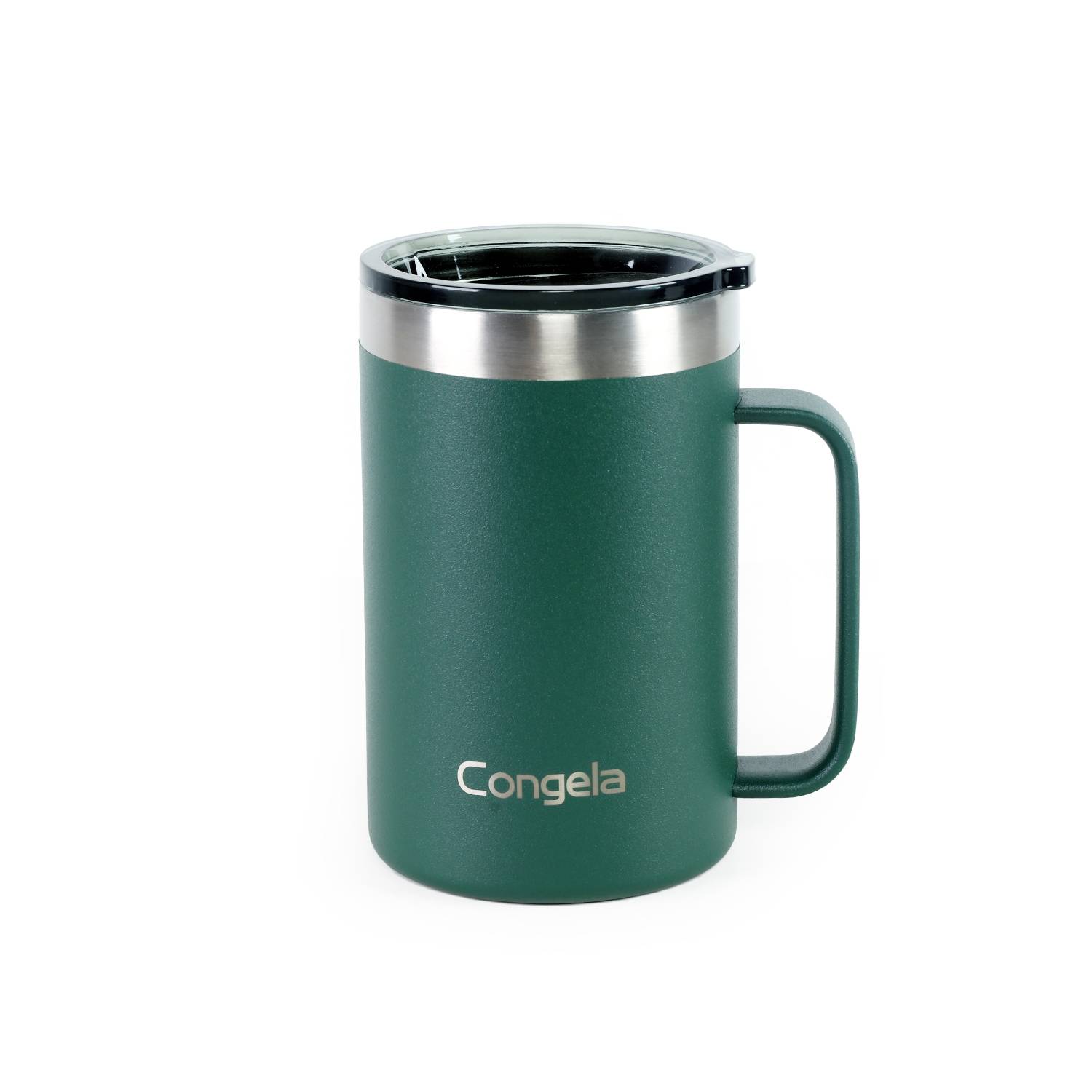 Congela 18oz Stainless steel insulated coffee mug with handle, tea cup with  Tritan lid and Cement co…See more Congela 18oz Stainless steel insulated
