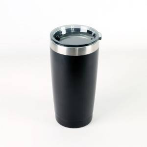 20oz stainless steel vacuum insulated tumbler with lid