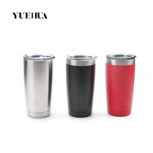 20oz stainless steel vacuum insulated tumbler with lid