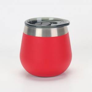 Cheap PriceList for Skinny Tumbler -
 8oz Egg Shape 18/8 Stainless Steel Tumbler with Lid – Yuehua