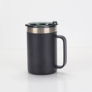18oz insulated coffee mug with extra thick handle