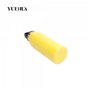 16oz SS insulated water bottle with YELLOW powder coated