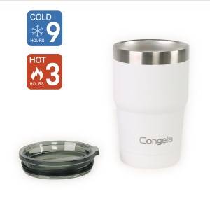 12oz 18/8 Stainless steel car tumbler with lid