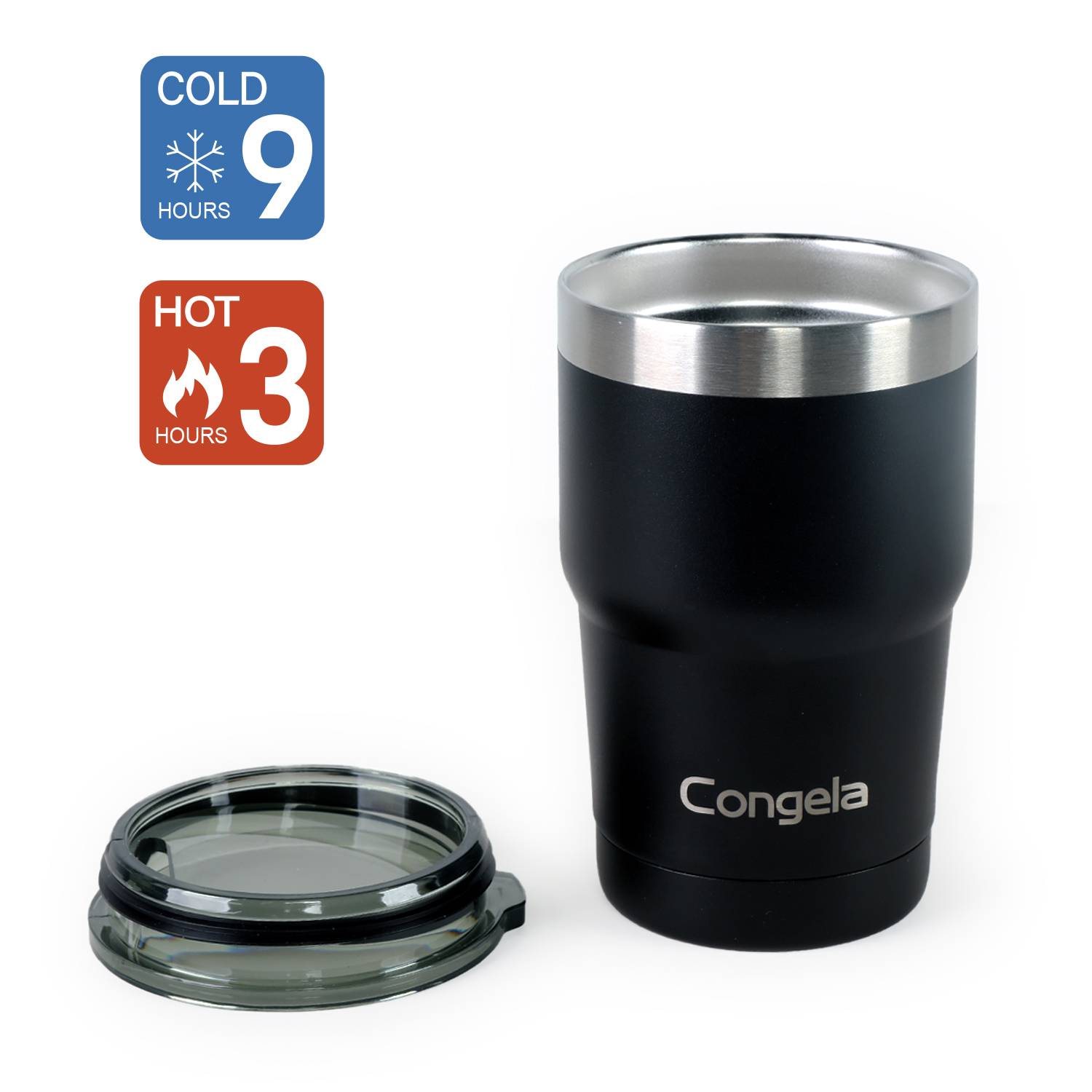 12oz 18/8 Stainless steel car tumbler with lid Featured Image