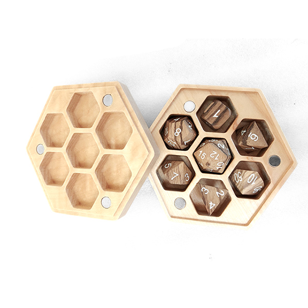 China Cheap price Wooden Dice Box D&D - Wood Box Hexagon  – YuSun