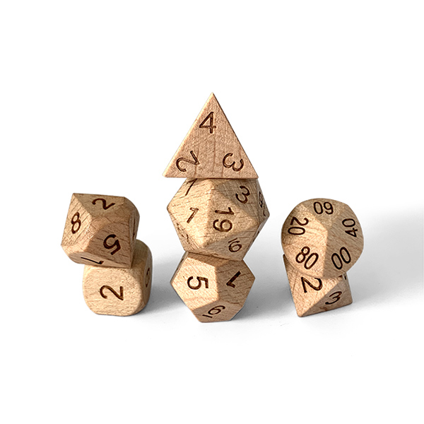 Wholesale Price Wooden Dice D20 - Beech Smaller – YuSun Featured Image
