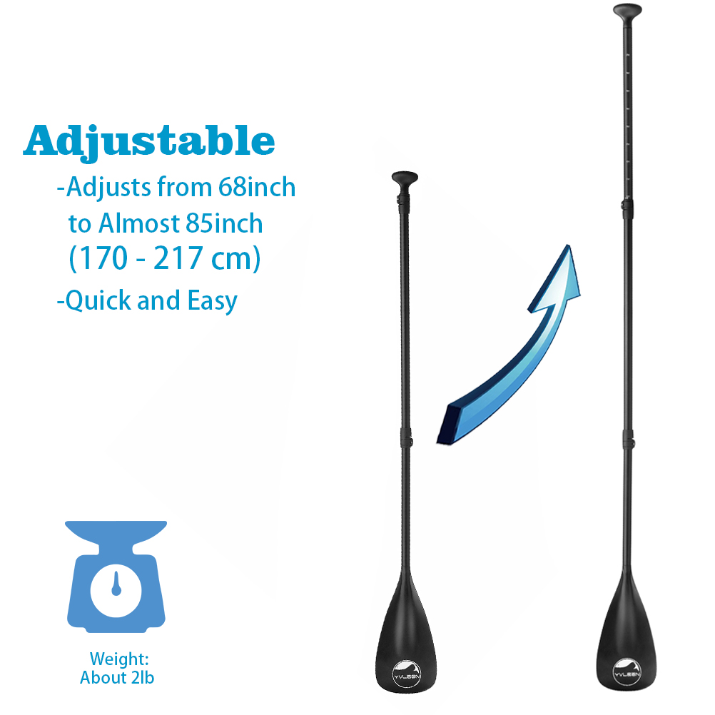 3-Piece or 4-Piece Floating Portable SUP Kayak Paddle Water Sport LBW Adjustable Stand Up SUP Paddle Board Paddle 