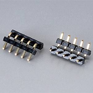 Pin Header  Pitch:2.54mm(.100″) Single Row  Right Angle Type  Dual plastic