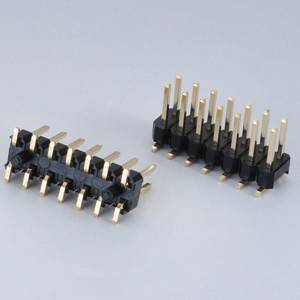 Pin Header  Pitch:2.54mm(.100″) Dual Row  SMD Type  With Locating Peg