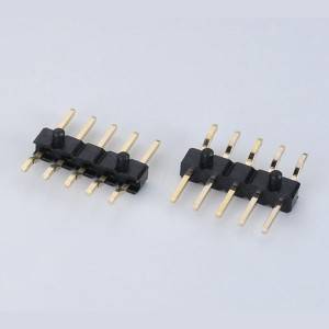 Pin Header  Pitch:2.54mm(.100″) Single Row  Horizontal SMD Type  With Locating Peg