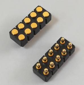 Spring Loaded Connectors Pitch:2.54mm 10PIN Gold plated:0.125um