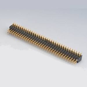 Pin Header  Pitch:2.54mm(.100″) Dual Row  Right Angle Type  Gold Plating:5U”