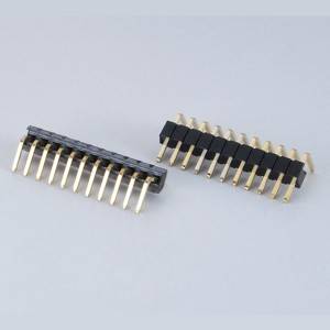 Pin Header  Pitch:1.27mm(.050″) Single Row  Right Angle Type