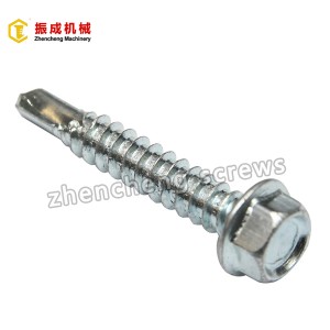 Ordinary Discount Skateboard Hardware - Hex Washer Head Self Tapping And Self Drilling Screw 8 – Zhencheng Machinery